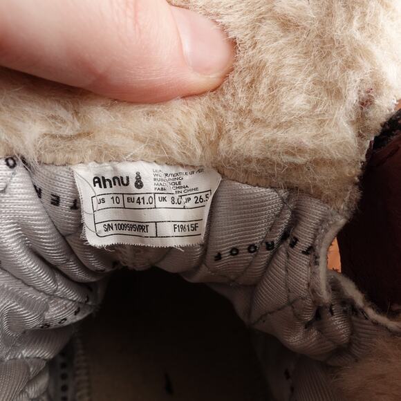 Ahnu Boots Womens SZ 10 Burgundy Twaine Hart Waterproof Hiking Outdoor Gorpcore - Picture 15 of 16